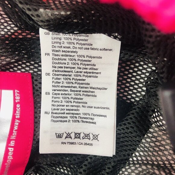 Helly Hansen Snow Pants Girls 86/1 Year 12 Months Pink Waterproof Boot Straps - Picture 7 of 10